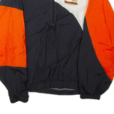 UNIQUE SALES Marshfield Volleyball Mens Shell Jacket Orange Nylon Colourblock L