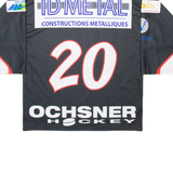 OCHSNER HOCKEY Mens Jersey Black Long Sleeve USA V-Neck S