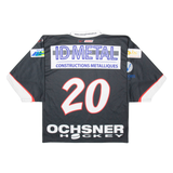 OCHSNER HOCKEY Mens Jersey Black Long Sleeve USA V-Neck S