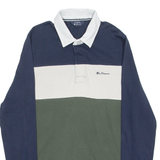 BEN SHERMAN Mens Polo Shirt Green Long Sleeve S