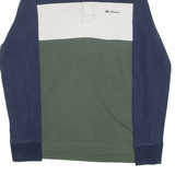 BEN SHERMAN Mens Polo Shirt Green Long Sleeve S