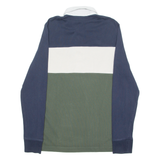 BEN SHERMAN Mens Polo Shirt Green Long Sleeve S