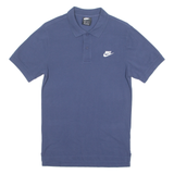 NIKE Mens Polo Shirt Blue XS