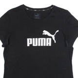 PUMA Womens T-Shirt Black UK 14