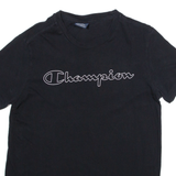 CHAMPION Mens T-Shirt Black S