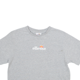 ELLESSE Cropped Womens T-Shirt Grey UK 8