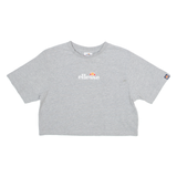 ELLESSE Cropped Womens T-Shirt Grey UK 8
