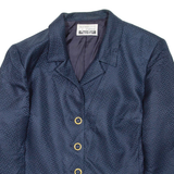 HERO PARIS Womens Blazer Coat Blue Spotted M