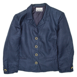 HERO PARIS Womens Blazer Coat Blue Spotted M