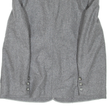 PEREL PARIS Womens Blazer Coat Grey Wool M