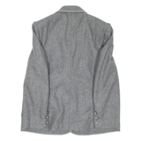 PEREL PARIS Womens Blazer Coat Grey Wool M