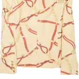 HUCKE Womens Blazer Coat Beige Crazy Pattern UK 12