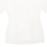 SHELANA Short Sleeved Cut Out Back Womens Blazer Coat White M