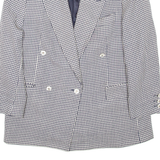 YOUR 6TH SENSE Womens Blazer Coat Black Wool Check UK 12