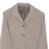 Womens Blazer Coat Grey Striped M