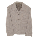 Womens Blazer Coat Grey Striped M