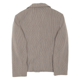 Womens Blazer Coat Grey Striped M