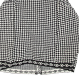 POLO ACTIVEWEAR Womens Overcoat Coat Black Houndstooth M