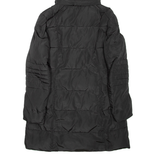 GUESS Womens Puffer Jacket Black Hooded M