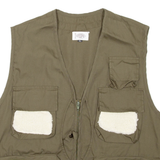FITSPO Utility Mens Workwear Gilet Green XL