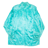 Lightweight Womens Jacket Blue Nylon Crazy Pattern M