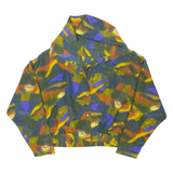 GAMINE Lightweight Mens Jacket Green Hooded Crazy Pattern L