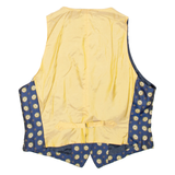 Womens Blazer Waistcoat Blue Floral S