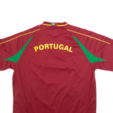 VICTORY Portugal Fan Mens Football Shirt Jersey Red V-Neck L