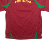 VICTORY Portugal Fan Mens Football Shirt Jersey Red V-Neck L
