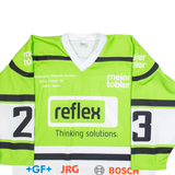 WARRIOR Hockey Mens Jersey Green Long Sleeve USA V-Neck XL