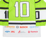 WARRIOR Hockey Mens Jersey Green Long Sleeve USA V-Neck XL