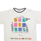 FUNNY CASUAL Womens T-Shirt White M