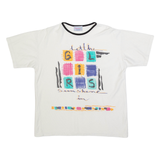 FUNNY CASUAL Womens T-Shirt White M