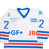 WARRIOR Hockey Mens T-Shirt White Long Sleeve USA V-Neck XL