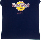 HARD ROCK CAFE Hamburg Womens Band T-Shirt Blue S