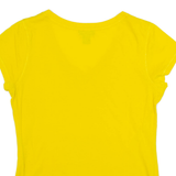 POLO ASSN Womens T-Shirt Yellow V-Neck M