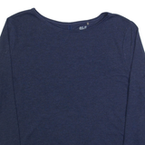 JACK WOLFSKIN Mens T-Shirt Blue Long Sleeve M