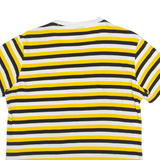 CHAMPION Striped Mens T-Shirt Yellow S