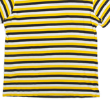 CHAMPION Striped Mens T-Shirt Yellow S