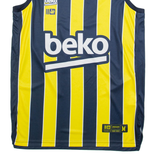 BEKO Fenerbahce Basketball Mens Jersey Yellow Sleeveless V-Neck M