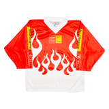 OCHSNER Swiss Ice Hockey Mens Jersey Red 3/4 Sleeve V-Neck S