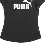 PUMA Womens T-Shirt Black UK 6