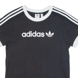 ADIDAS Womens T-Shirt Black UK 6