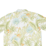 Mens Hawaiian Shirt Green Floral L