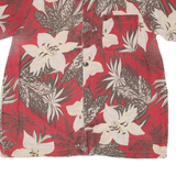UNTIED Mens Hawaiian Shirt Red Floral XL
