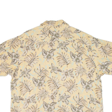 HAROLD POWELL Mens Hawaiian Shirt Yellow Floral XL