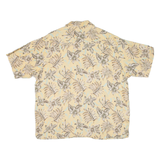 HAROLD POWELL Mens Hawaiian Shirt Yellow Floral XL