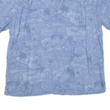 BATIK BAY Mens Hawaiian Shirt Blue Floral XL