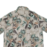 CROFT & BARROW Mens Hawaiian Shirt Grey Floral XL