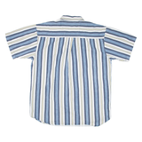 Mens Shirt Blue Striped L